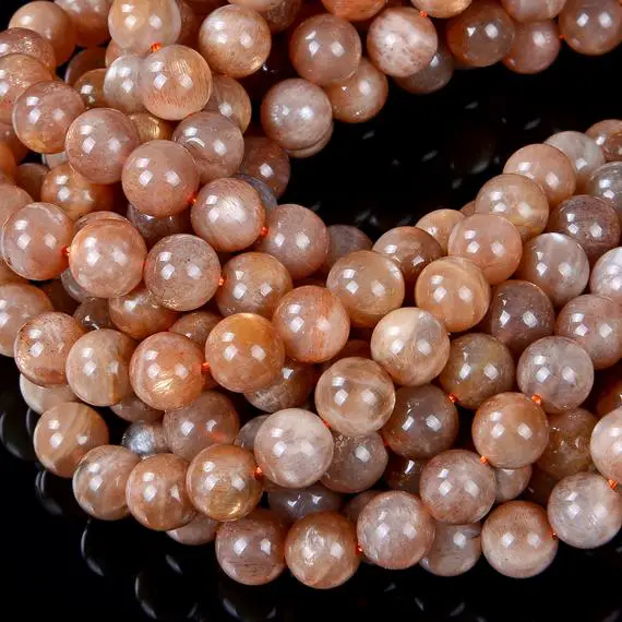 6mm Sunstone Gemstone  Grade Aaa Round Beads 7.5 Inch Half Strand (80008131 H-d20)