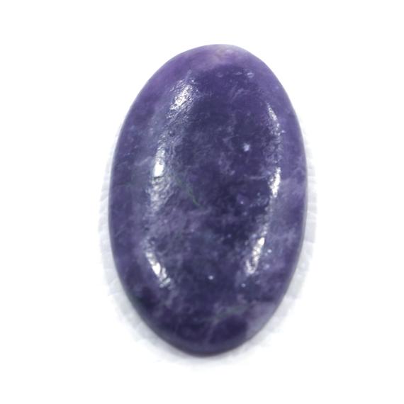 Oval Lepidolite Gemstone: Purple Stone Of Peace (19x27 Mm)
