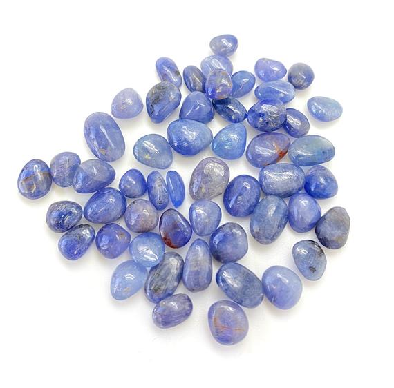 Tanzanite Tumbled Stone - Grade Aaa - Multiple Sizes Available - Tumbled Tanzanite Crystal - Polished Tanzanite Gemstone - Blue Zoisite