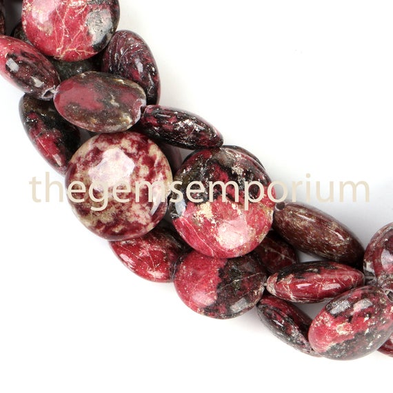 Thulite Plain Smooth Coin Shape Beads, Thulite Smooth Coin Shape Beads, Thulite Smooth Beads, Thulite Plain Beads, Thulite Beads Thulite Plain Smooth Coin Shape Beads, Thulite Smooth Coin Shape Beads, Thulite Smooth Beads, Thulite Plain Beads, Thulite Beads