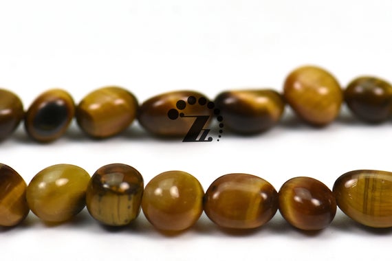 Yellow Tiger Eye,15" Full Strand Natural Yellow Tiger Eye Beads,pebble Nugget Beads,beautiful Beads, 5-8mm