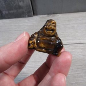 Shop Tiger Eye Shapes! Tiger Eye Happy Buddha Stone Figurine Fig 14 | Natural genuine stones & crystals in various shapes & sizes. Buy raw cut, tumbled, or polished gemstones for making jewelry or crystal healing energy vibration raising reiki stones. #crystals #gemstones #crystalhealing #crystalsandgemstones #energyhealing #affiliate #ad
