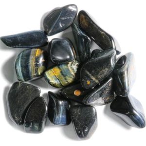 Shop Tumbled Tiger Eye Crystals & Pocket Stones! Blue Tiger Eye Tumbled | Natural genuine stones & crystals in various shapes & sizes. Buy raw cut, tumbled, or polished gemstones for making jewelry or crystal healing energy vibration raising reiki stones. #crystals #gemstones #crystalhealing #crystalsandgemstones #energyhealing #affiliate #ad