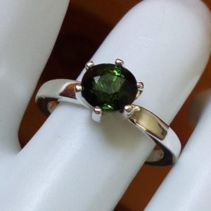 Shop Tourmaline Rings! natural green tourmaline ring size 7 genuine untreated 1.26 carat tourmaline solitaire sterling silver 925 size 7 jewelry | Natural genuine Tourmaline rings, simple unique handcrafted gemstone rings. #rings #jewelry #shopping #gift #handmade #fashion #style #affiliate #ad