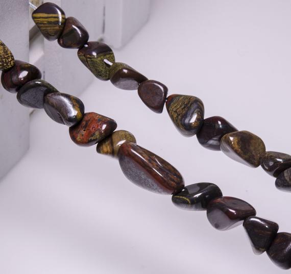Wholesale Iron Tiger's Eye Natural Gemstone Polished Stone Beads For Diy Jewelry Making/pendant/necklace/bracelet/luck Gift
