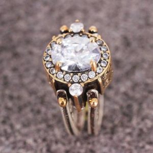 Shop Zircon Rings! Reversible Ring, Turkish Ring Oval  Zircon Ring, Gift for Her, Two in a one Ring, Sterling Silver 925 Turkish Ring, Authentic Ring | Natural genuine Zircon rings, simple unique handcrafted gemstone rings. #rings #jewelry #shopping #gift #handmade #fashion #style #affiliate #ad