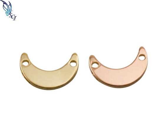10pcs-mini Crescent Moon,sterling Silver, Rose Gold Filled, Gold Filled ,link Connector,permanent Jewelry ,crescent Moon Charm,89lc