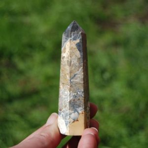 Shop Picture Jasper Points & Wands! 3.75in Maligano Jasper Crystal Tower | Natural genuine stones & crystals in various shapes & sizes. Buy raw cut, tumbled, or polished gemstones for making jewelry or crystal healing energy vibration raising reiki stones. #crystals #gemstones #crystalhealing #crystalsandgemstones #energyhealing #affiliate #ad