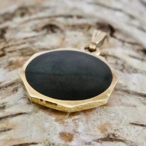 Shop Jet Pendants! 9ct Gold Whitby Jet & Tiger’s Eye Reversible Pendant – Limited Edition | Natural genuine Jet pendants. Buy crystal jewelry, handmade handcrafted artisan jewelry for women.  Unique handmade gift ideas. #jewelry #beadedpendants #beadedjewelry #gift #shopping #handmadejewelry #fashion #style #product #pendants #affiliate #ad