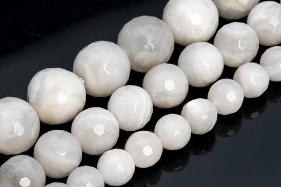 White Crazy Lace Agate Beads Grade Aaa Genuine Natural Gemstone Micro Faceted Round Loose Beads 6mm 8mm 10mm Bulk Lot Options