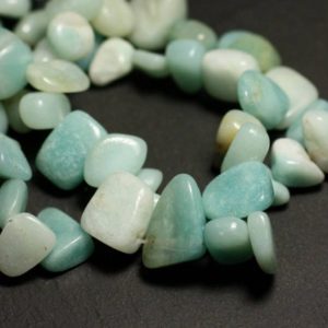 Shop Amazonite Chip & Nugget Beads! 10pc – Perles de Pierre – Amazonite Chips Rocailles 8-16mm – 4558550028211 | Natural genuine chip Amazonite beads for beading and jewelry making.  #jewelry #beads #beadedjewelry #diyjewelry #jewelrymaking #beadstore #beading #affiliate #ad
