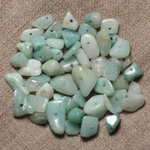 Shop Amazonite Chip & Nugget Beads! 40pc – Perles Pierre Amazonite Grosses Rocailles Chips 5-15mm bleu vert blanc turquoise – 7427039742849 | Natural genuine chip Amazonite beads for beading and jewelry making.  #jewelry #beads #beadedjewelry #diyjewelry #jewelrymaking #beadstore #beading #affiliate #ad