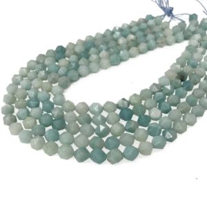 Shop Amazonite Faceted Beads! 8mm Red Imperial Jasper Beads, Sea Sediment Jasper Beads, Round Gemstone Beads, Wholesale Beads | Natural genuine faceted Amazonite beads for beading and jewelry making.  #jewelry #beads #beadedjewelry #diyjewelry #jewelrymaking #beadstore #beading #affiliate #ad