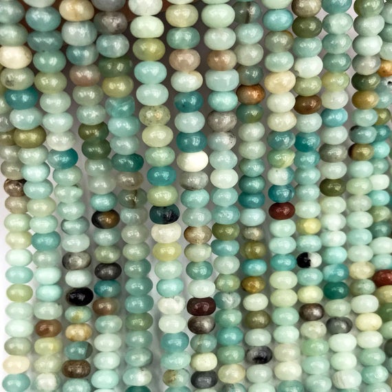 Amazonite Rondelle Beads, Gemstone Beads, Wholesale Beads