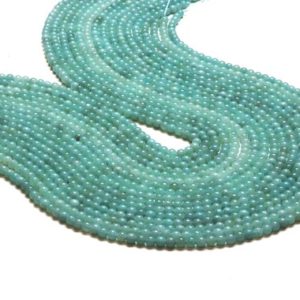 Shop Amazonite Round Beads! Round amazonite beads,round beads,diy beads,gemstone beads,blue beads,smooth round beads,tiny gem beads,small beads diy – 16" Strand | Natural genuine round Amazonite beads for beading and jewelry making.  #jewelry #beads #beadedjewelry #diyjewelry #jewelrymaking #beadstore #beading #affiliate #ad
