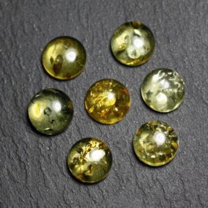 Shop Amber Beads! 1pc – Cabochon Ambre naturelle Rond 8mm miel jaune clair – 8741140003194 | Natural genuine beads Amber beads for beading and jewelry making.  #jewelry #beads #beadedjewelry #diyjewelry #jewelrymaking #beadstore #beading #affiliate #ad