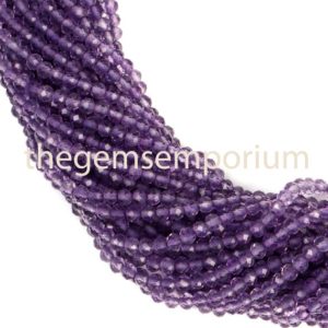 Shop Amethyst Faceted Beads! 2.75-3mm Amethyst Faceted Rondelle Gemstone Beads, Amethyst Beads Machine Cut Gemstone Beads, AAA Quality,Gemstone for Jewelry Making | Natural genuine faceted Amethyst beads for beading and jewelry making.  #jewelry #beads #beadedjewelry #diyjewelry #jewelrymaking #beadstore #beading #affiliate #ad