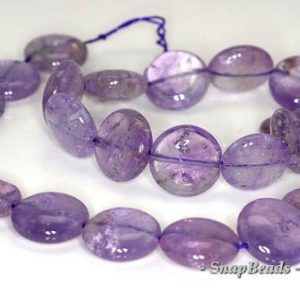 Shop Amethyst Round Beads! 16mm Amethyst Gemstone Grade B Flat Round Loose Beads 7 inch Half Strand LOT 1,2,6 and 12 (90144246-B19-532) | Natural genuine round Amethyst beads for beading and jewelry making.  #jewelry #beads #beadedjewelry #diyjewelry #jewelrymaking #beadstore #beading #affiliate #ad