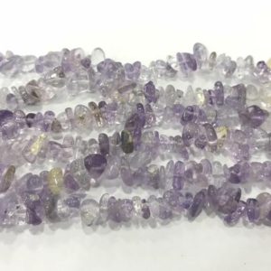 Shop Ametrine Chip & Nugget Beads! Natural Ametrine 5-8mm Chips Genuine Loose Nugget Beads 34 inch Jewelry Supply Bracelet Necklace Material Support | Natural genuine chip Ametrine beads for beading and jewelry making.  #jewelry #beads #beadedjewelry #diyjewelry #jewelrymaking #beadstore #beading #affiliate #ad