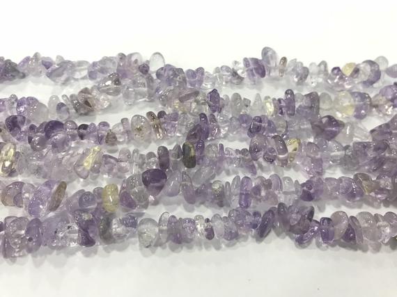 Natural Ametrine 5-8mm Chips Genuine Loose Nugget Beads 34 Inch Jewelry Supply Bracelet Necklace Material Support