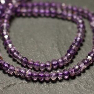 Shop Ametrine Beads! 10pc – stone – Ametrine faceted 3x2mm – 4558550009173 beads | Natural genuine beads Ametrine beads for beading and jewelry making.  #jewelry #beads #beadedjewelry #diyjewelry #jewelrymaking #beadstore #beading #affiliate #ad