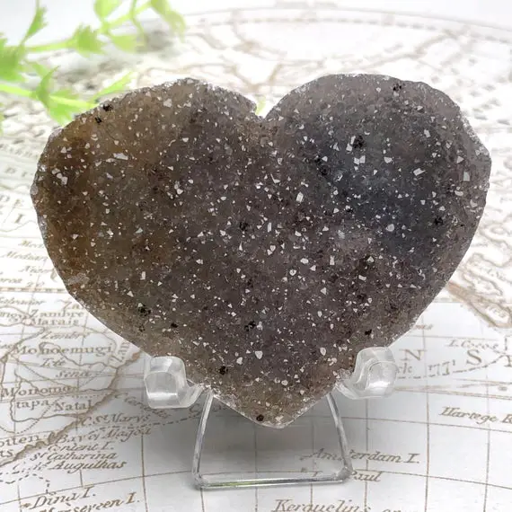 Natural Amethyst Heart Cluster,stunning Aaa Grade Rough Amethyst Druzy Heart,ametrine Quartz Crystal Heart,crown Chakra,gift For Her/his
