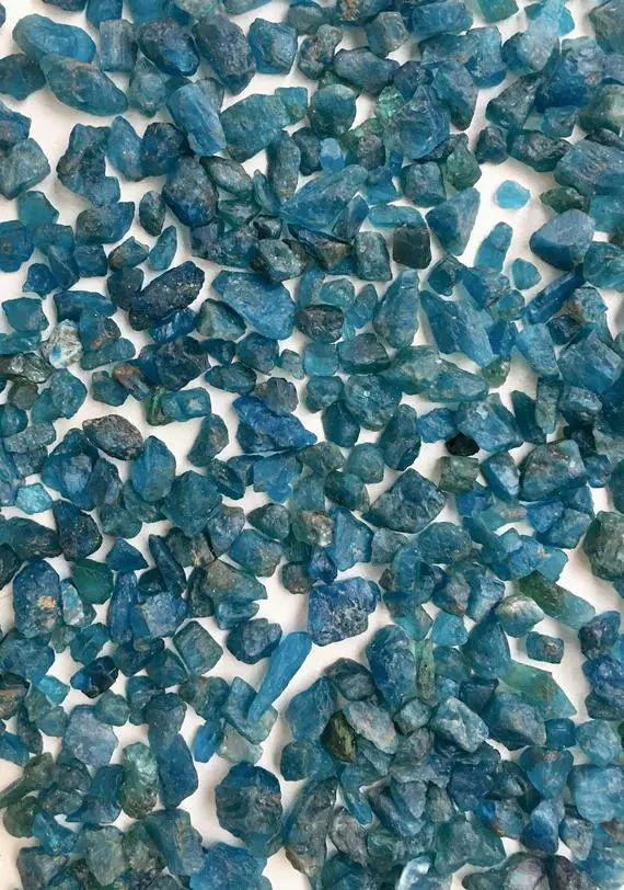 20g Of Raw Blue Apatite, Raw Blue Apatite, Natural Blue Apatite, Blue Apatite, Crystal Healing, Blue Apatite Crystal, Mini Tumbled Stone