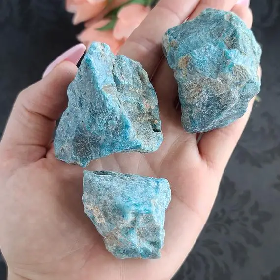 Rough Apatite Crystal Chunks 2"-3", Bulk Lots For Tumbling, Decor, Or Crafts