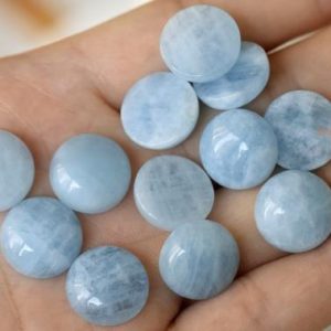 1PCS 15mm AA Natural Aquamarine round cabochon beads, High quality light blue color gemstone cabochons, genuine aquamarine HGS | Natural genuine beads Array beads for beading and jewelry making.  #jewelry #beads #beadedjewelry #diyjewelry #jewelrymaking #beadstore #beading #affiliate #ad