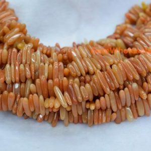 Shop Aventurine Chip & Nugget Beads! 15.5" Natural red aventurine tooth chips 15~20mm, high quality orange color gemstone long chips, DIY beads,red aventurine long chips, | Natural genuine chip Aventurine beads for beading and jewelry making.  #jewelry #beads #beadedjewelry #diyjewelry #jewelrymaking #beadstore #beading #affiliate #ad