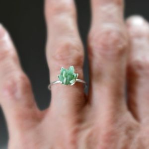 Shop Aventurine Rings! Green Aventurine Ring, Natural Green Gemstone Jewelry, Best Selling Rings for Women, Manifest Wealth Abundance, Birthday for Wife, Daughter | Natural genuine Aventurine rings, simple unique handcrafted gemstone rings. #rings #jewelry #shopping #gift #handmade #fashion #style #affiliate #ad
