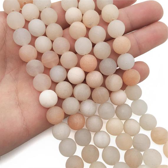 10mm Matte Pink Aventurine Beads, Round Gemstone Beads, Wholesale Beads