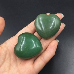 Shop Aventurine Shapes! 1.6" Green Aventurine Heart Stone Heart Natural Aventurine Crystal Heart Shaped Hand Carved Gemstone Heart Healing Energy Crystal Gift CH | Natural genuine stones & crystals in various shapes & sizes. Buy raw cut, tumbled, or polished gemstones for making jewelry or crystal healing energy vibration raising reiki stones. #crystals #gemstones #crystalhealing #crystalsandgemstones #energyhealing #affiliate #ad