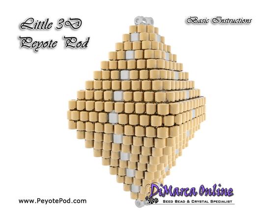 Basic Instructions Little 3d Peyote Pod - Beading Tutorial
