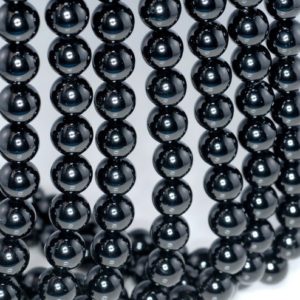 Shop Black Tourmaline Beads! 10mm Black Tourmaline Gemstone Grade AAA Round Loose Beads 15.5 inch Full Strand (90182515-395) | Natural genuine beads Black Tourmaline beads for beading and jewelry making.  #jewelry #beads #beadedjewelry #diyjewelry #jewelrymaking #beadstore #beading #affiliate #ad