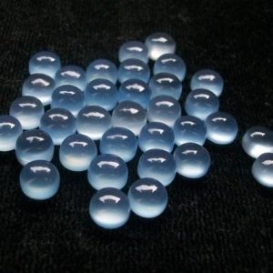 Shop Blue Chalcedony Cabochons! 10 pieces 6mm Aqua Blue Chalcedony Cabochon Round Gemstone, Aqua BLUE CHALCEDONY Round cabochon AAA Quality gemstone… | Natural genuine stones & crystals in various shapes & sizes. Buy raw cut, tumbled, or polished gemstones for making jewelry or crystal healing energy vibration raising reiki stones. #crystals #gemstones #crystalhealing #crystalsandgemstones #energyhealing #affiliate #ad