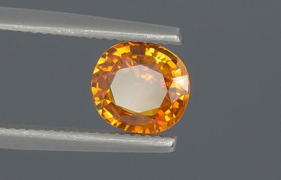 2.06ct Yellow Sapphire Gem, Usa Seller, Bluffy Oval Shape Natural Loose Gemstone For Custom Jewelry Making & Collecting, Ring Size Stone
