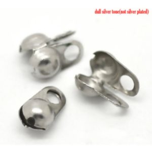 Shop Bead Tips & Knot Covers! BULK 50 Bead Tip  Stainless Steel (Knot Cover) Connectors Clam Shell 8 x 4mm, Fits 3mm Ball chains F330 | Shop jewelry making and beading supplies, tools & findings for DIY jewelry making and crafts. #jewelrymaking #diyjewelry #jewelrycrafts #jewelrysupplies #beading #affiliate #ad
