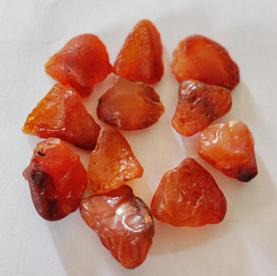 Carnelian Raw Stone,10 / 25 Piece Lot, Carnelian Crystal,natural Carnelian Gemstone,healing Crystal Raw Size 8x10 ,10x12, 12x15 Mm Size