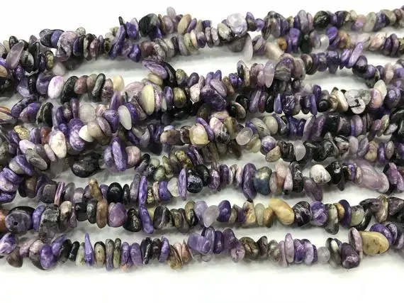 Natural Charoite 5-8mm Chips Genuine Loose Purple Nugget Beads 34 Inch Jewelry Supply Bracelet Necklace Material Support Wholesale