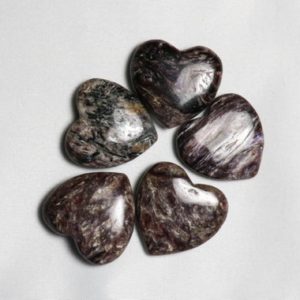 Shop Charoite Shapes! Charoite Mini Hearts | Natural genuine stones & crystals in various shapes & sizes. Buy raw cut, tumbled, or polished gemstones for making jewelry or crystal healing energy vibration raising reiki stones. #crystals #gemstones #crystalhealing #crystalsandgemstones #energyhealing #affiliate #ad