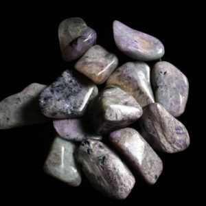 Shop Tumbled Charoite Crystals & Pocket Stones! Pink Charoite Large Tumbled | Natural genuine stones & crystals in various shapes & sizes. Buy raw cut, tumbled, or polished gemstones for making jewelry or crystal healing energy vibration raising reiki stones. #crystals #gemstones #crystalhealing #crystalsandgemstones #energyhealing #affiliate #ad