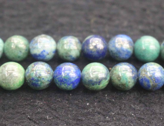 Natural Chrysocolla Round Beads,4mm 6mm 8mm 10mm 12mm Lapis Lazuli Beads Wholesale Supply,one Strand 15"