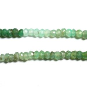 Shop Chrysoprase Faceted Beads! 10pc – Stone Beads – Chrysoprase Faceted Washers 2-4mm White Green Mint Turquoise – 4558550090607 | Natural genuine faceted Chrysoprase beads for beading and jewelry making.  #jewelry #beads #beadedjewelry #diyjewelry #jewelrymaking #beadstore #beading #affiliate #ad