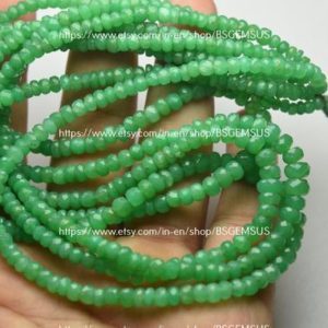 Shop Chrysoprase Faceted Beads! 15 Inches Strand,Finest Quality,Natural Chrysoprase Faceted Rondelles,Size 4-7mm | Natural genuine faceted Chrysoprase beads for beading and jewelry making.  #jewelry #beads #beadedjewelry #diyjewelry #jewelrymaking #beadstore #beading #affiliate #ad