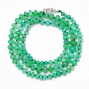 Shop Chrysoprase Jewelry! Natural Chrysoprase Beaded Necklace, 5mm-8mm Chrysoprase Smooth Rondelle Beads Necklace 22 Inch, Chrysoprase Knotted Necklace,Men's Necklace | Natural genuine Chrysoprase jewelry. Buy crystal jewelry, handmade handcrafted artisan jewelry for women.  Unique handmade gift ideas. #jewelry #beadedjewelry #beadedjewelry #gift #shopping #handmadejewelry #fashion #style #product #jewelry #affiliate #ad