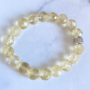 Shop Citrine Bracelets! Faceted Citrine bracelet | Natural genuine Citrine bracelets. Buy crystal jewelry, handmade handcrafted artisan jewelry for women.  Unique handmade gift ideas. #jewelry #beadedbracelets #beadedjewelry #gift #shopping #handmadejewelry #fashion #style #product #bracelets #affiliate #ad
