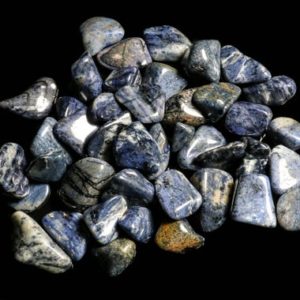 Shop Dumortierite Stones & Crystals! Dumortierite Small Side of Medium Tumbled | Natural genuine stones & crystals in various shapes & sizes. Buy raw cut, tumbled, or polished gemstones for making jewelry or crystal healing energy vibration raising reiki stones. #crystals #gemstones #crystalhealing #crystalsandgemstones #energyhealing #affiliate #ad