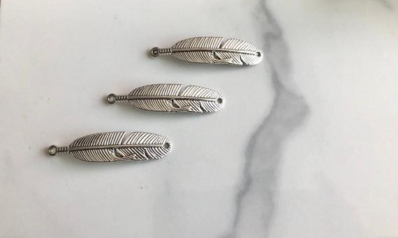 Feather Charm, Feather Bracelet Connector, Jewelry Making, Jewelry Findings, Feather Pendant, Diy Jewelry, Bulk Order, Indian Charm, Native