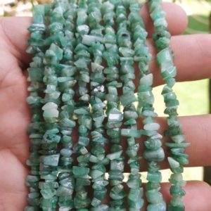 Shop Emerald Chip & Nugget Beads! Fine Quality 34" Long Natural Emerald Chips Beads, Emerald Uncut Beads, Emerald Polished Smooth Chips Nuggets (4-5 MM) | Natural genuine chip Emerald beads for beading and jewelry making.  #jewelry #beads #beadedjewelry #diyjewelry #jewelrymaking #beadstore #beading #affiliate #ad